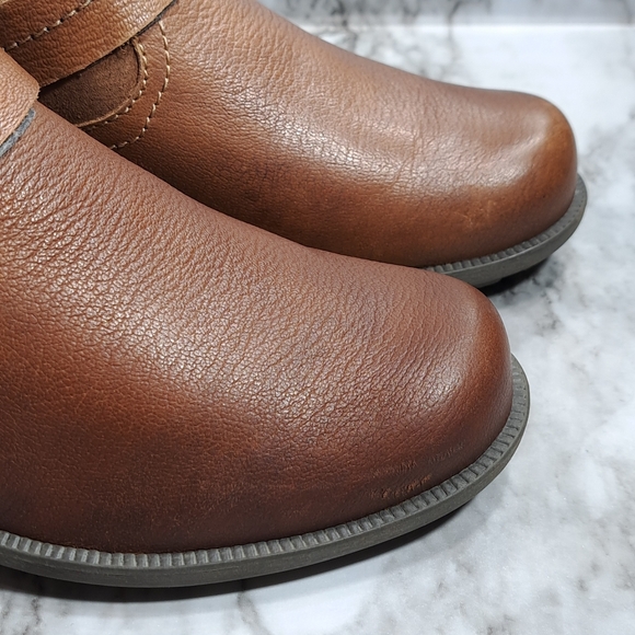 Earth Origins By Earth Women's Paris Ankle Boots Suede Leather Brown Size 9W - Picture 13 of 16